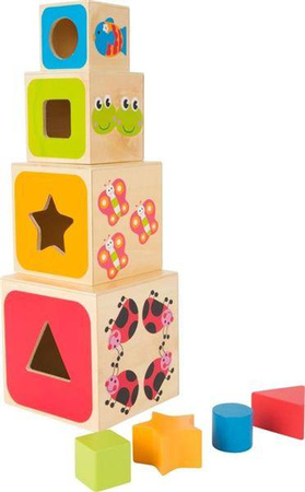 Sorter Wieża nauki 10627-Small Foot, klocki do układania