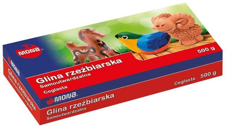 Glina samoutwardzalna ceglana 500g