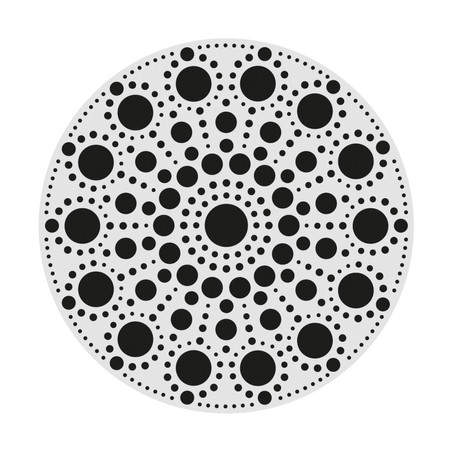 Malowanie kropkami DUO Koło 10 cm