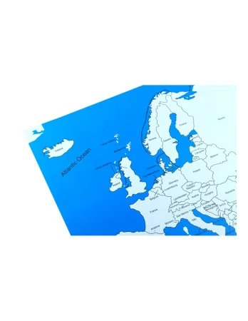 Europa - mapa kontrolna z podpisami