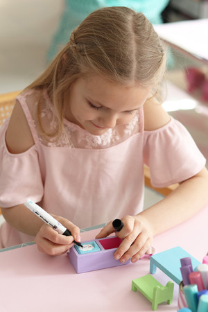 Zestaw kreatywny sypialnia meble do domku dla lalek, zabawka, dzieci Lundby