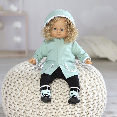 Przeciwdeszczowa kurtka dla lalki 36-40 cm, ubrania dla lalek, Skrallan