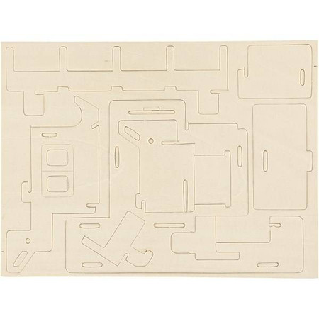 Puzzle 3D drewniane dom wariant 1