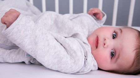 Śpiworek z rękawami Purflo 3-9 m. Szary