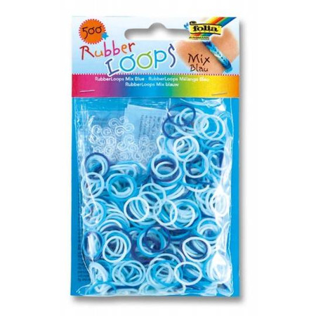 Gumki do zaplatania kolorowy mix 500 szt. + szydełko Folia