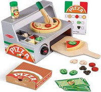 Top & Bake - drewniana lada i piec do robienia pizzy 34 el Melissa & Doug