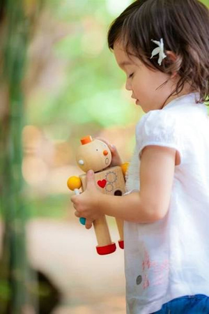 Drewniany robot - zestaw konstrukcyjny, Plan Toys