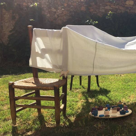 Zestaw 4 drewnianych klipsów Trigonos