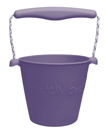 Składane wiaderko do wody i piasku Scrunch Bucket - Purpurowy