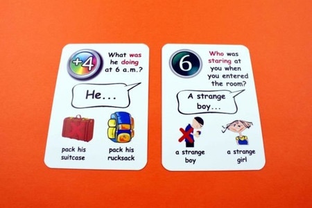 Fun Card English Past Continuous