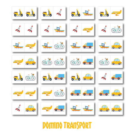 Gra Domino XXL - Transport
