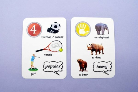 Fun Card English ADJECTIVES, COMPARATIVES AND SUPERLATIVES