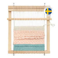 Drewniane krosno dla dzieci ramka do tkania Micki 12x12x5cm