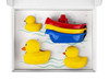 Zestaw kaczuszek i łódeczek do kąpieli