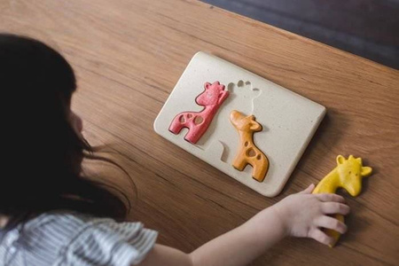 Żyrafy - Puzzle drewniane Plan Toys