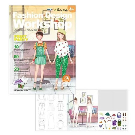 Książka do zabawy Zaprojektuj Strój Owocowe Przyjęcie