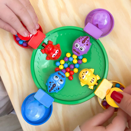 WOOPIE Gra Zręcznościowa Planszowa Głodne Wesołe Żabki 3+