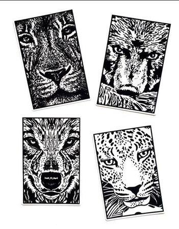 Welwetowy zestaw podróżny Drapieżniki