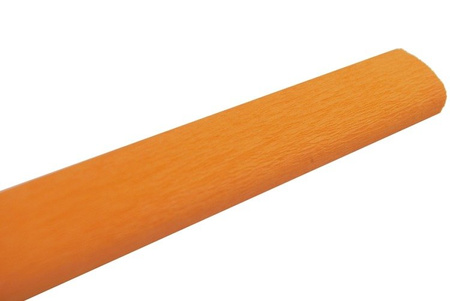 Bibuła marszczona pomarańczowa jasna 50x200cm