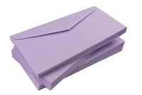 Koperty kolorowe wrzosowe DL 80g 10szt