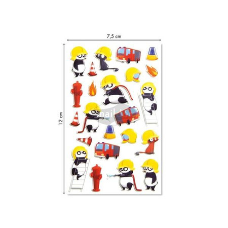 Naklejki 3D wypukłe Straż Pożarna