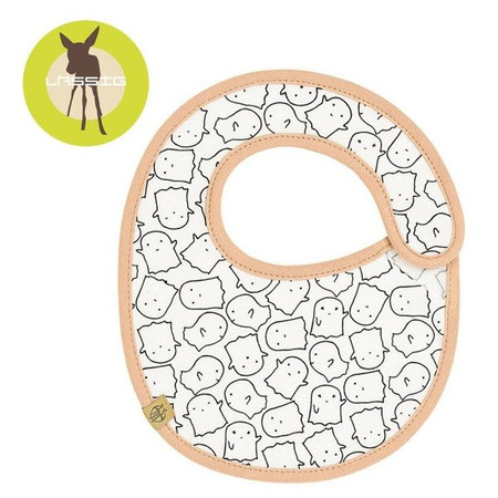 Lassig Śliniak bawełniany wodoodporny 0m+ Little Spookies Peach