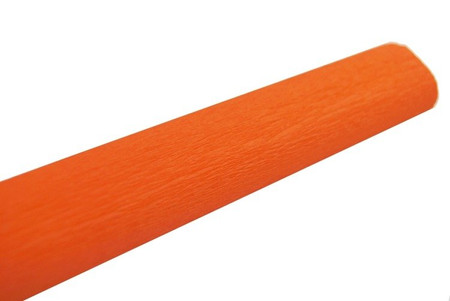 Bibuła marszczona pomarańczowa ciemna 50x200cm