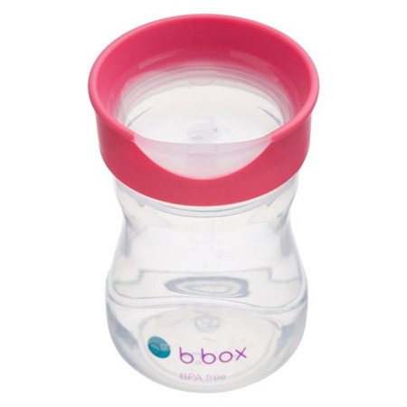 Kubek treningowy 240 ml, malinowy, b.box