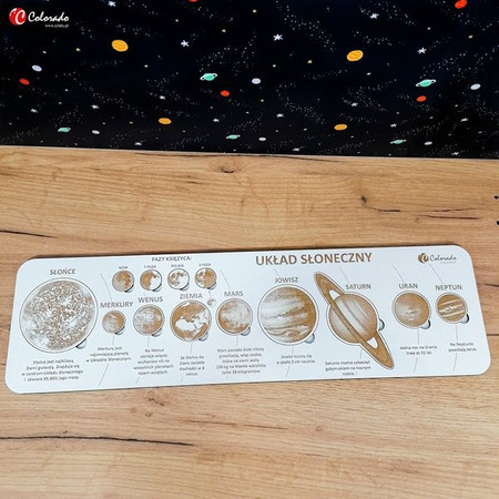 Układanka drewniana Układ Słoneczny