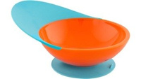 Miska z przyssawką i wysuniętą krawędzią Orange/Blue