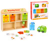 TOOKY TOY Drewniane Centrum Recyklingu Edukacyjny Sorter