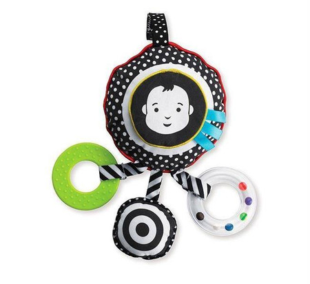 Miękka, materiałowa zabawka edukacyjna do wózka, Travel Toy, Wimmer-Ferguson, 210950-Manhattan Toy, zabawki dla niemowlaków