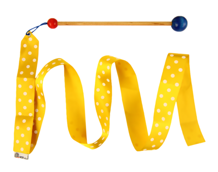 Wstążka gimnastyczna Junior - żółta