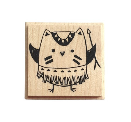 Stempel Ptaszek Indianin