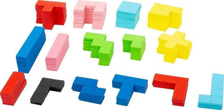 Klocki drewniane zestaw Tetris 114 elementów 11403-Small Foot, układanki dla dzieci