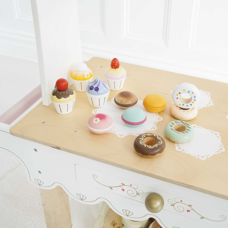 Drewniana lodziarnia, cukiernia, zabawa w sklep, słodki stół, Le Toy Van