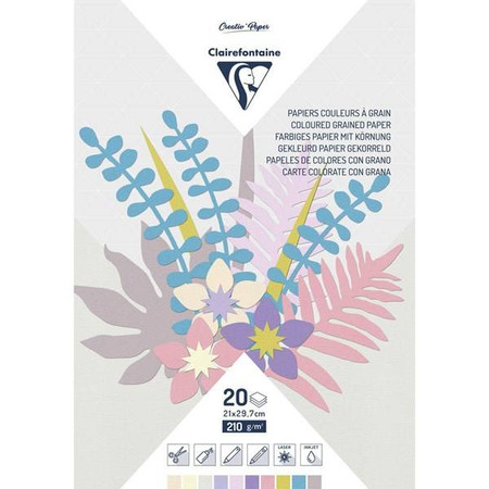 Blok kol. A4 Pastelowy z teksturą 210 g