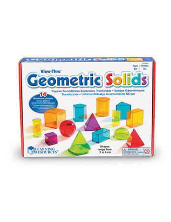 Learning Resources | Przezroczyste kolorowe geometryczne bryły LERLER4331
