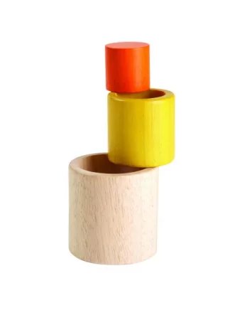 PlanToys | Piramida do składania z walców PT5376