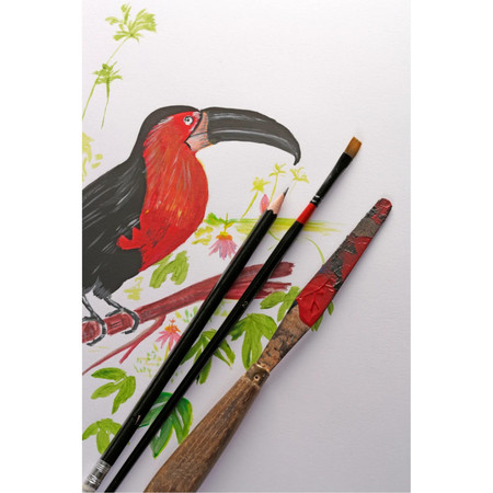 Blok papieru Biały A6, 250 g, 15 ark.