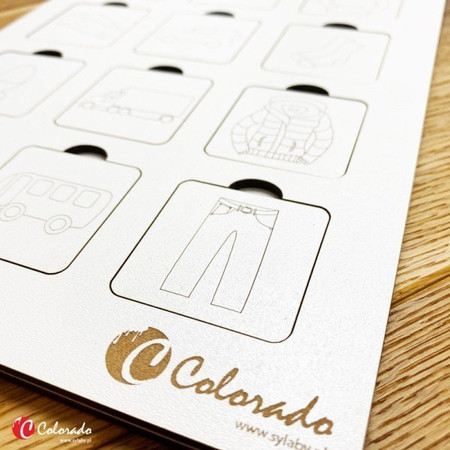 Drewniana tablica do kategoryzowania – część 1