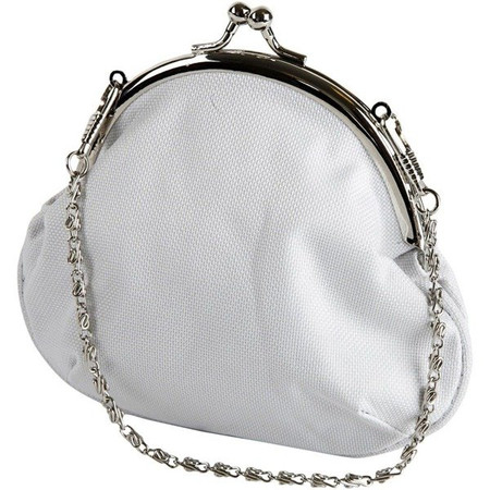 Materiałowa torba na łańcuszku 12,5x13,5 cm