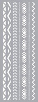 Szablon Dekor 15x40 cm Peruwiański wzór