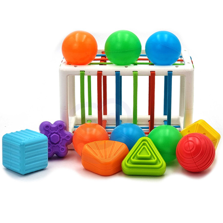 WOOPIE Elastyczna Kostka Sensoryczna Sorter dla Dzieci 13 el.