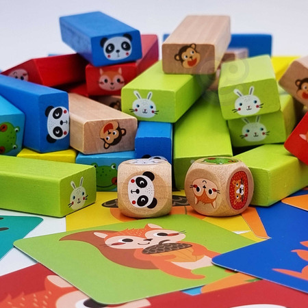 TOOKY TOY Gra Zręcznościowa Zwierzęta 80 el.