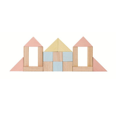 Klocki drewniane 40 szt., seria pastelowa | Plan Toys®