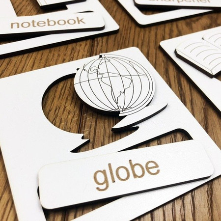 Układanka tematyczna do nauki angielskiego - School