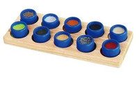 Sorter sensoryczny - Cylindry dotykowe - układanka zmysłów