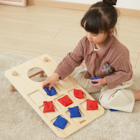 Gra Zręcznościowa 2w1 Kółko i Krzyżyk + Cornhole - Rzut Do celu