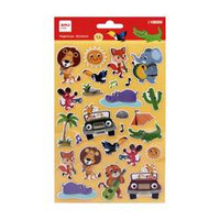 Naklejki metaliczne Apli Kids - Zwierzęta z instrumentami